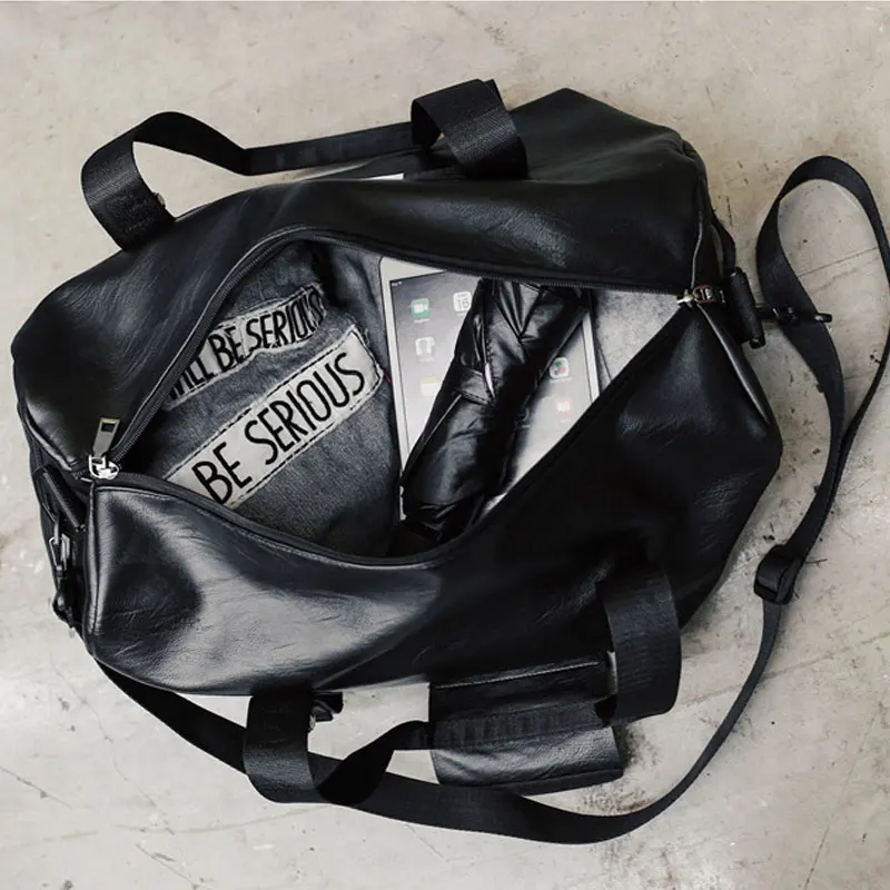 Сумка унисекс для путешествий из искусственной кожи водонепроницаемая с обувью |