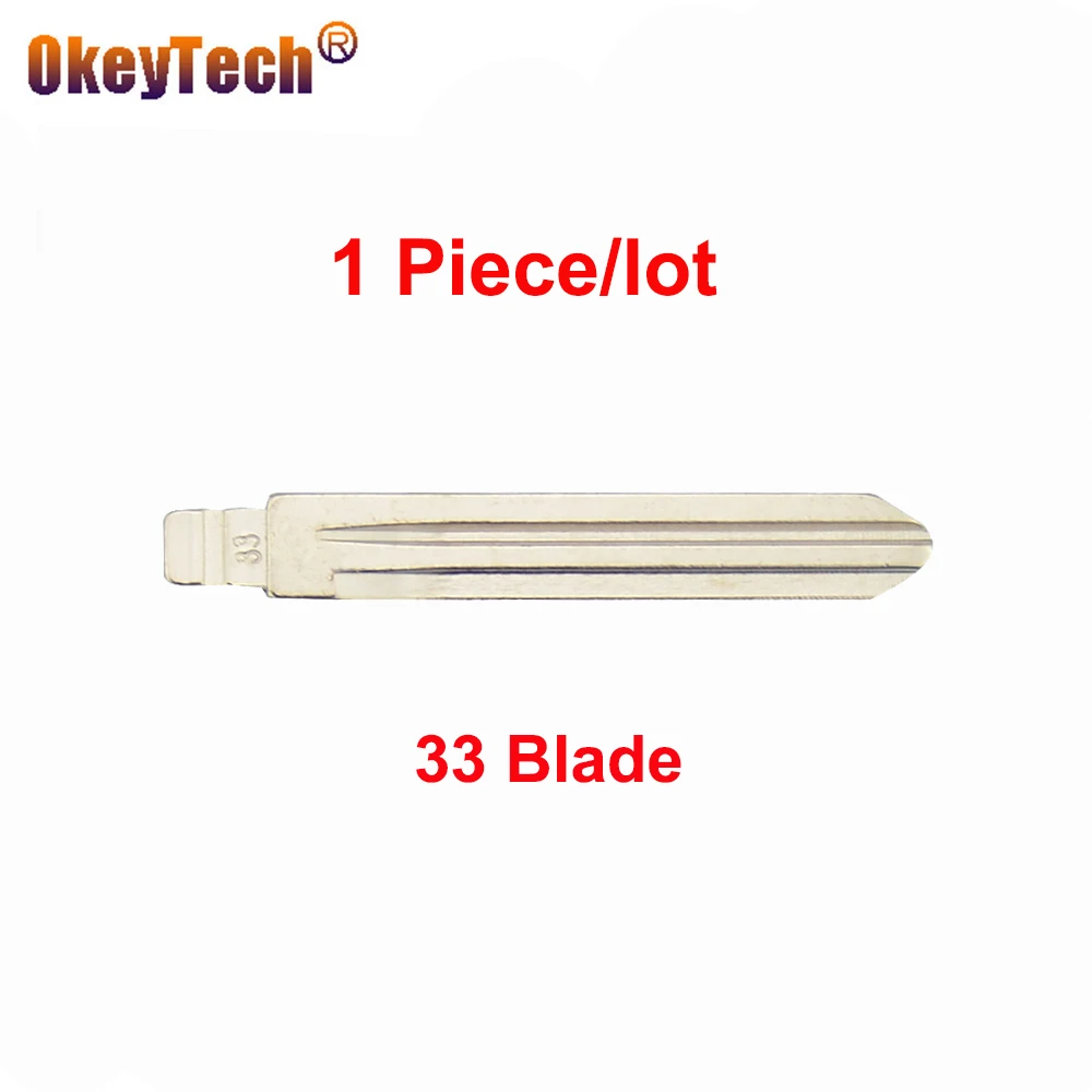 

OkeyTech Flip Folding Remote Universal Metal 33 Car Key Blade For Hyundai NF KD Keydiy Replacement No.33 Uncut Blank Blade