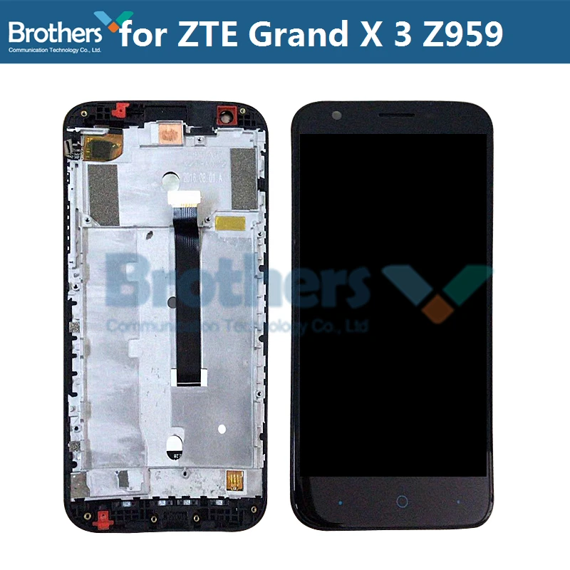 ЖК экран для ZTE Grand X 3 Z959 дисплей сборка экрана сенсорный дигитайзер замена