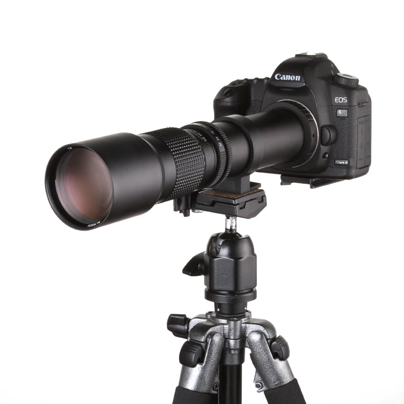 500 мм F/8 0 Супер телефото ручной зум объектив + T2 адаптер крепления для Nikon D3200 D3300 D5200