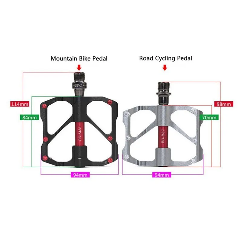 Ультралегкие педали PROMEND для горного велосипеда углеродное волокно 3 подшипника