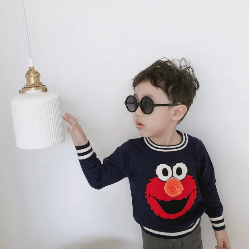 2018 осенне-зимний хлопковый свитер в Корейском стиле с объемным рисунком милого