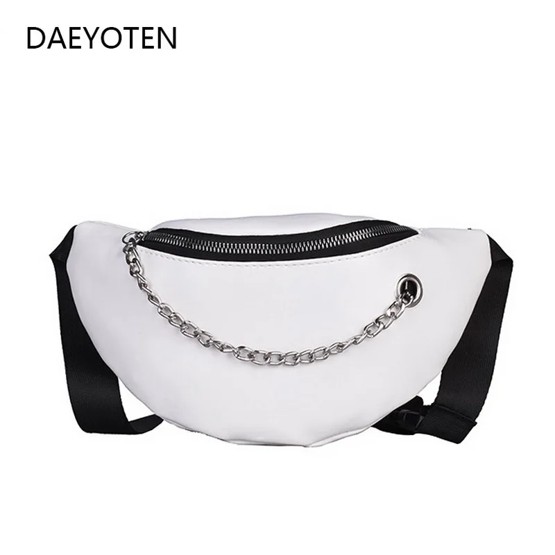DAEYOTEN Новая модная поясная сумка Женская поясная сумка на цепочке нагрудная сумка унисекс кошелек с почками маленькая дизайнерская сумка женская сумка ZM0191