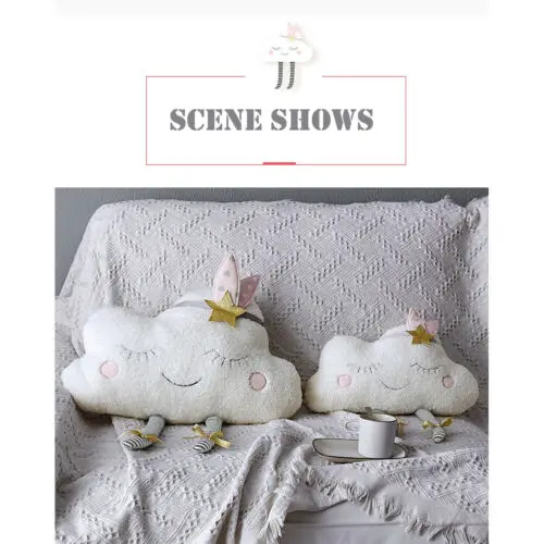 Новинка 2019 креативная плюшевая подушка в форме облака для кровати домашний диван