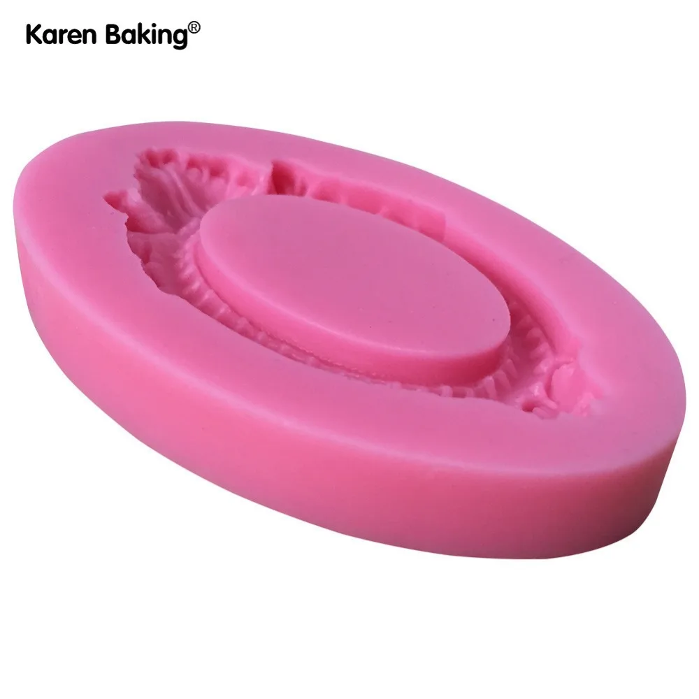 Красивая винтажная рама для картины форма силиконовая 3D Посуда столовая Бар