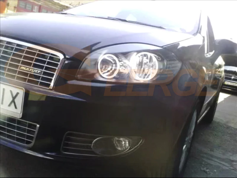 Для Fiat Linea 2007- отличный RF Bluetooth контроллер многоцветный ультра яркий RGB светодиодный ангельские глазки Halo Ring kit