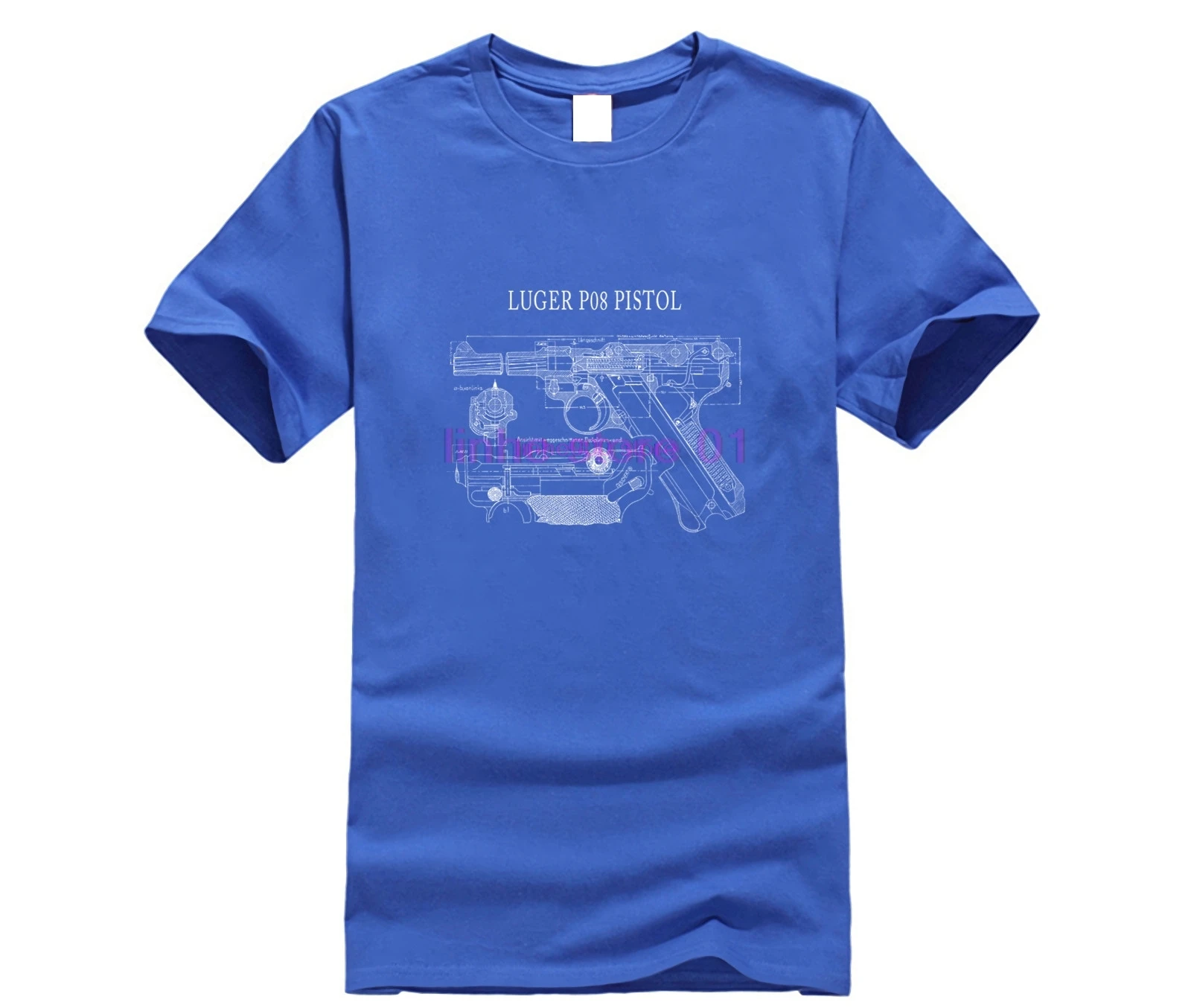 Luger Pistol Handgun T-Shirt патент дизайн Ww2 Второй мировой войны для мужчин 2019 Новая мужская