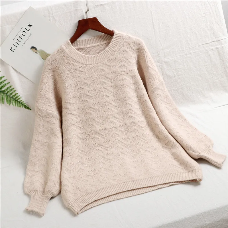 Женский вязаный кашемировый свитер Shellsuning мягкий утолщенный пуловер с