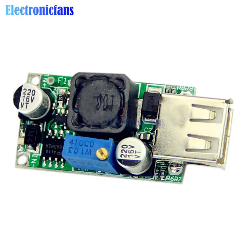 DC-DC Boost Converter 3V Up 5V to 9V 2A USB Output Voltage Step-up Module DIY High Efficiency | Электронные компоненты и