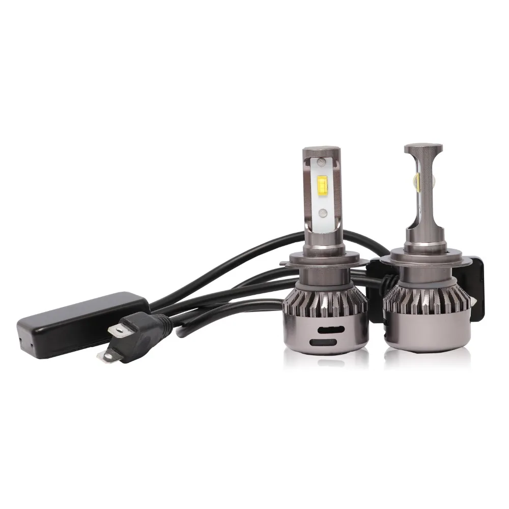Aslent Новый H7 светодиодный объектив 55 Вт/лампа 20000LM 6500 LED Canbus Error Free H4 H11 H8 H1 HB3 9005 HB4 9006