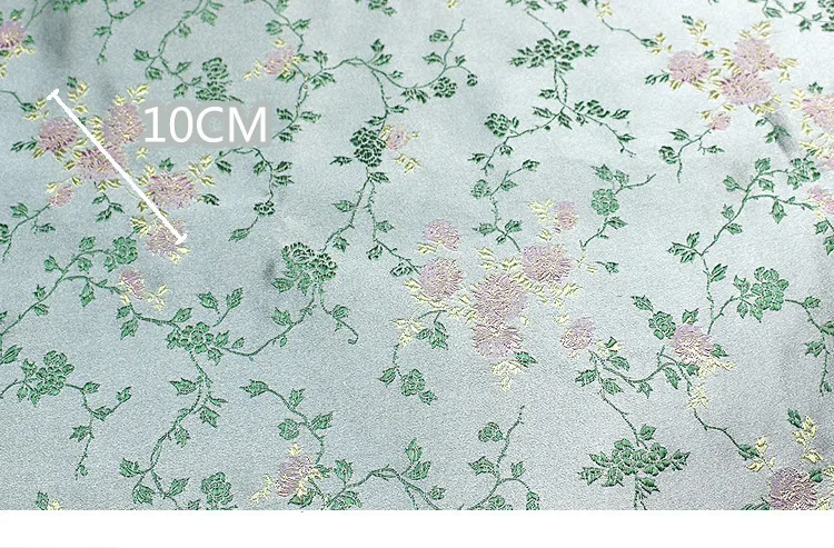 CF547 1 м серый с розовыми цветочками жаккардовая парча ткань китайский cheongsam платье одежда шелковая ткань Подушка DIY шитье ткань