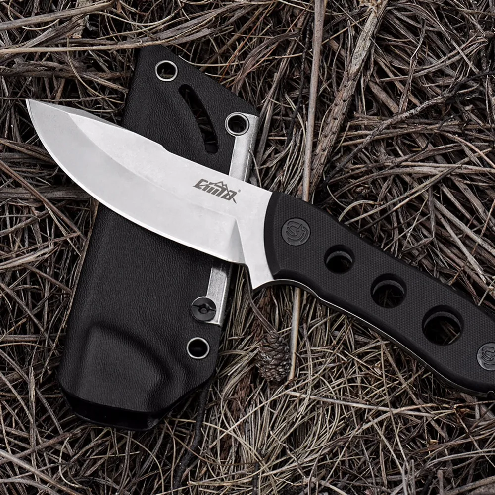Охотничий нож CIMA GD10 Full Tang D2, нож с фиксированным лезвием, тактическое снаряжение военного класса