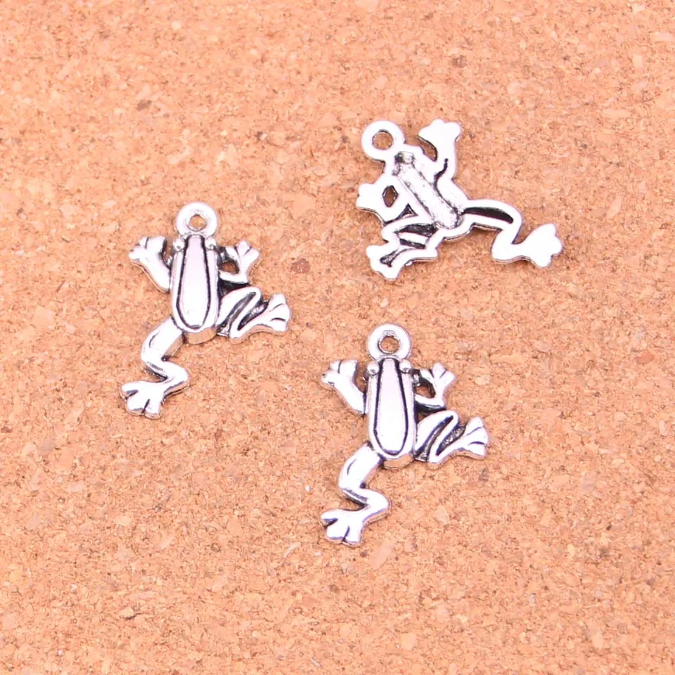 Подвески в виде лягушки с античным посеребренным покрытием 120 шт. Ювелирная