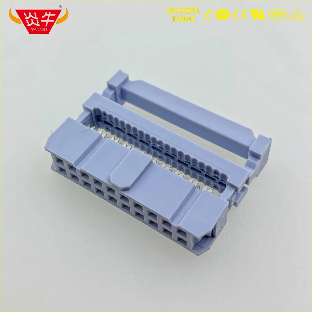 _ Женский 2 54 мм шаг двойной 2*10P 20PIN IDC Разъем Разъемы ISP JTAG разъем для плоского