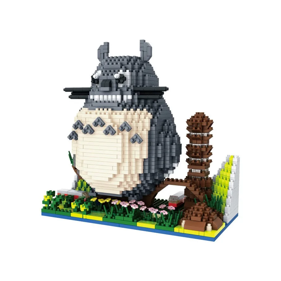 1650 шт DIY сборная мультяшная фигурка Тоторо строительные нано блоки Алмазная образовательная модель Кирпичи игрушки для детей Подарки