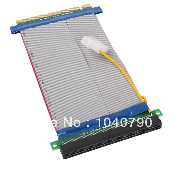 PCI E Express X16 карта расширения Гибкий Ленточный удлинитель Кабель с источником