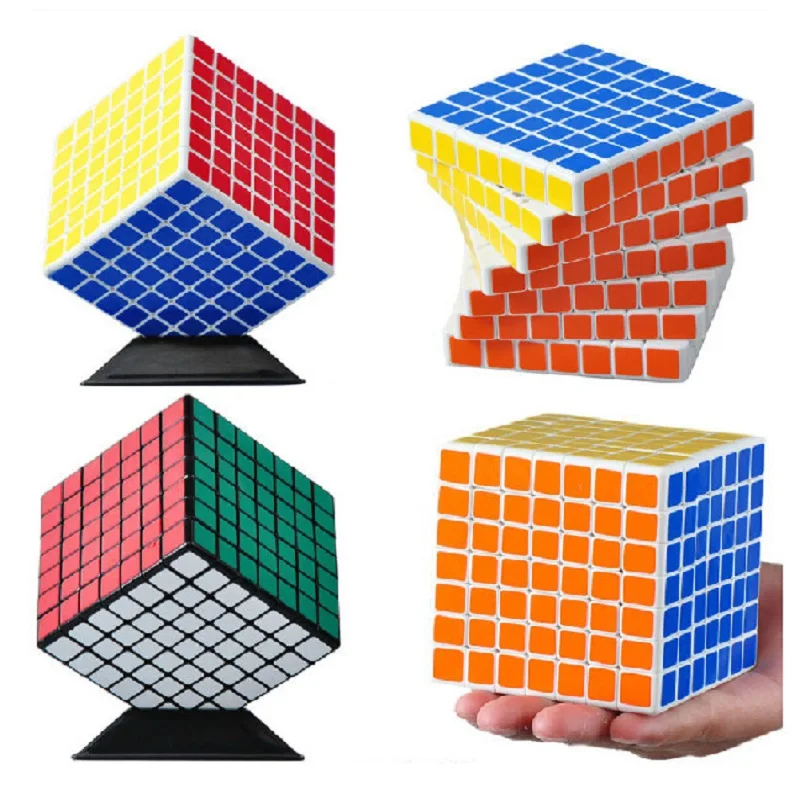 Кубик пазл ShengShou 7x7 профессиональные ПВХ и матовые наклейки Волшебная