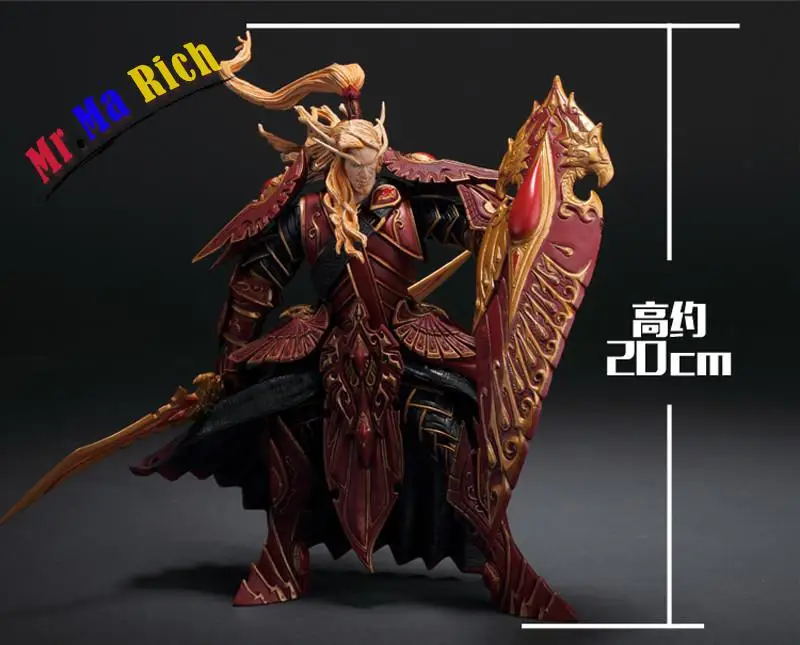 Dettagli Сулла Gioco Wow Elfo Del Sangue паладино Квин Tralan Sunfire Giocattolo ди Carattere ПВХ Рисунок 20 см