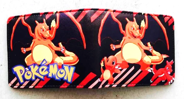 Короткий кошелек с мультяшным принтом Pocket Monster Pokemon Satoshi Pikachu, короткие кошельки, два сложения, кошелек, Детский кошелек, подарок - Цвет: x11