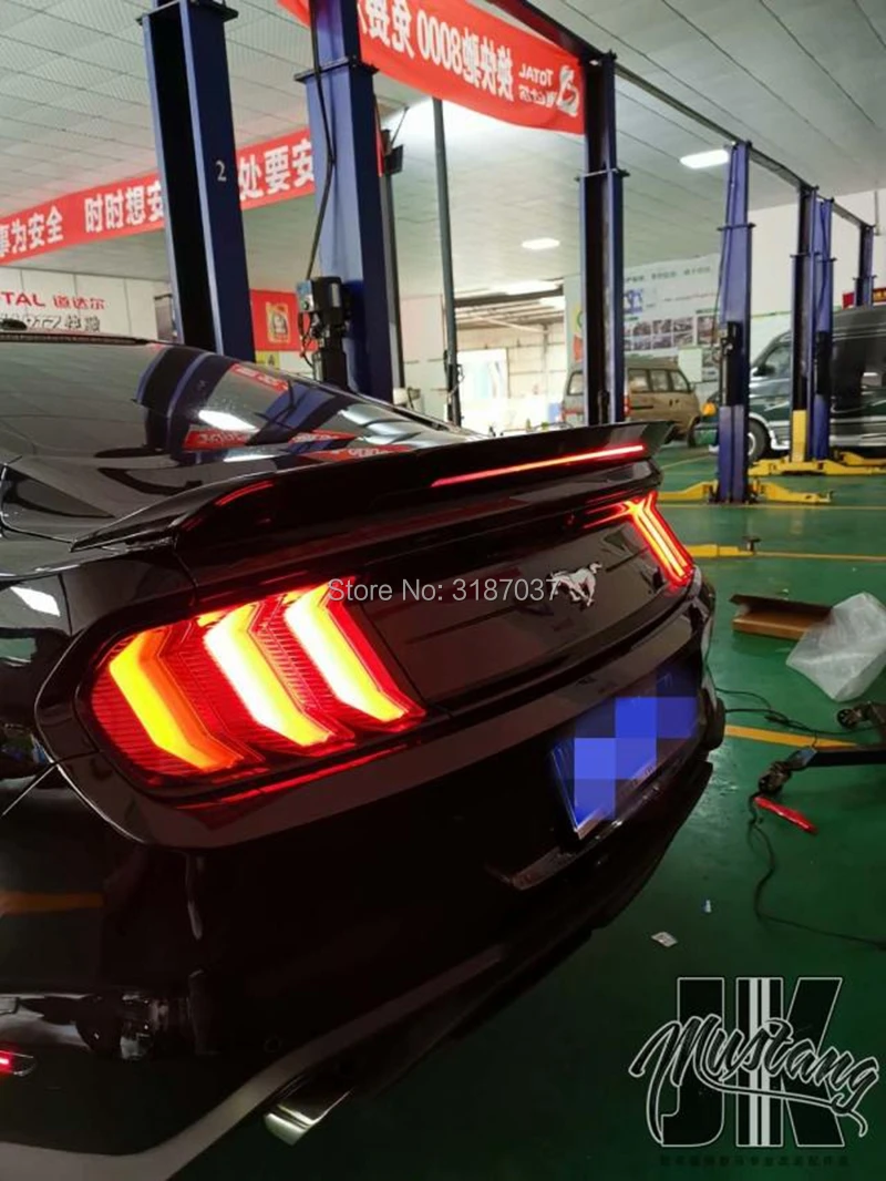 Для Mustang Spoiler- GT светодиодный светильник ABS пластиковый задний спойлер на крыло, крышу багажника для багажника