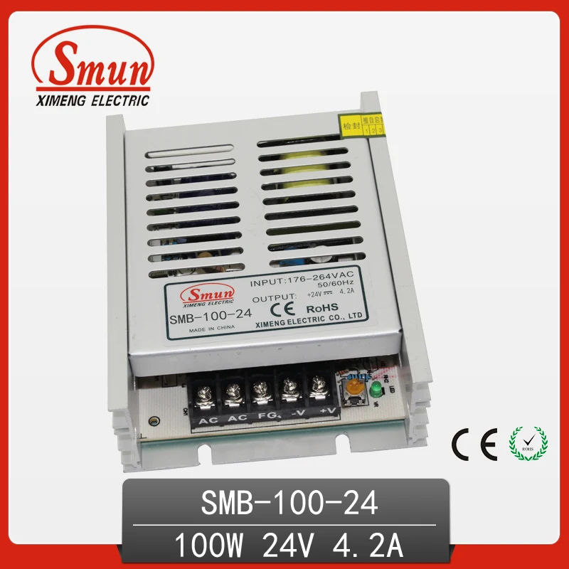 SMUN SMB 100 24 Вт ультратонкий источник питания с одним выходом и переключением режима
