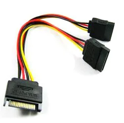 Высококачественный кабель адаптера питания с 15 контактным штекером на два