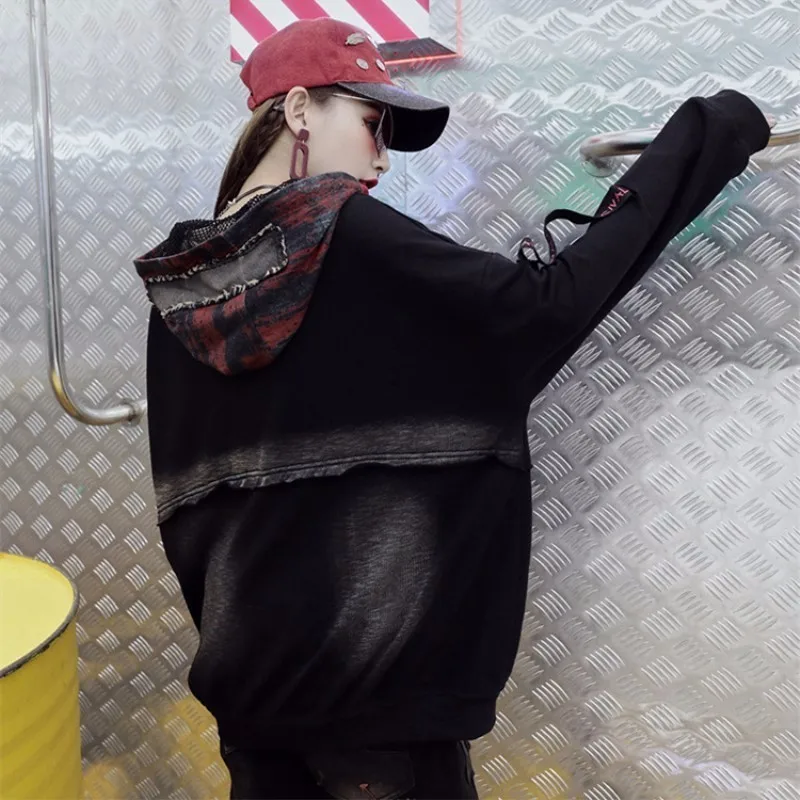 Женская винтажная куртка с капюшоном Max LuLu Повседневная ветровка в Корейском