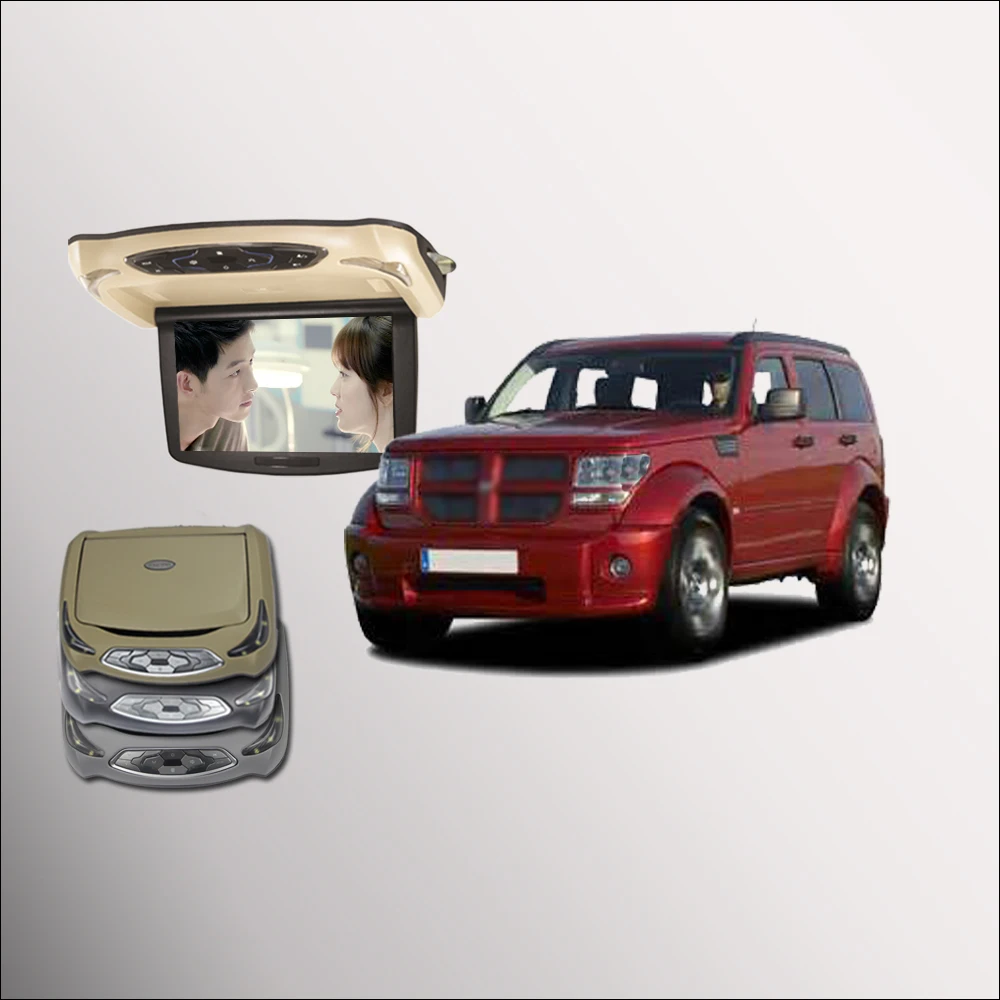 BigBigRoad для Dodge нитро Калибр автомобильный на крышу светодиодный цифровой экран с