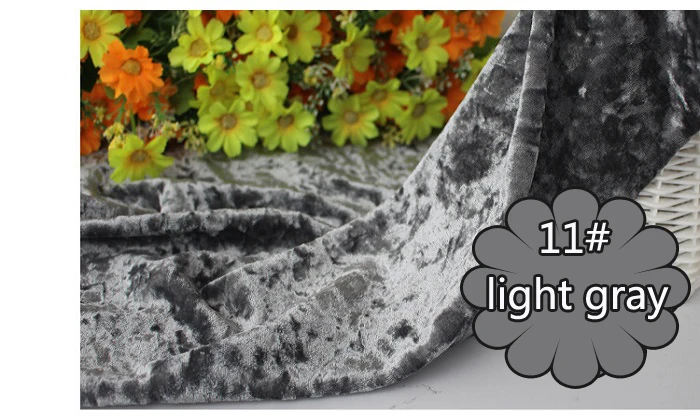 11 light gray Тканевый плюш для шитья ручной работы, сделай сам, сделай сам, для дивана, стола, подушки для обуви, сумки для одежды, вечерние, для свадьбы, дня рождения, декор Wh - Цвет: 11 light gray