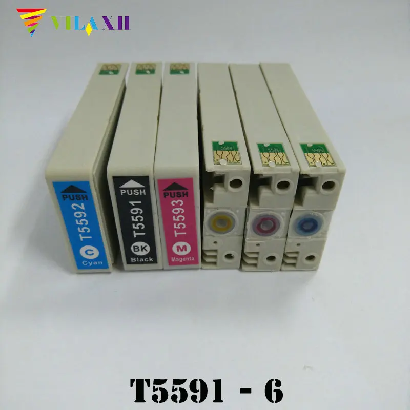 

Vilaxh T5591 T5592 T5593 T5594 T5595 T5596 Ink Cartridge for Epson Stylus RX700 printer