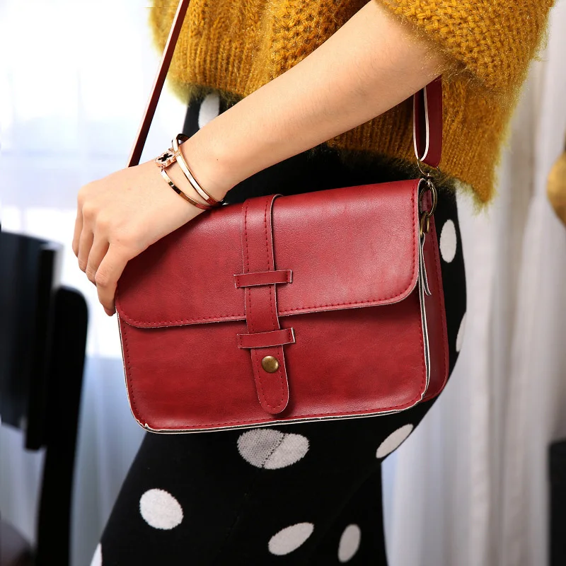 2018 Новая модная сумка с клапаном женские сумки-мессенджеры сумка-мешок через