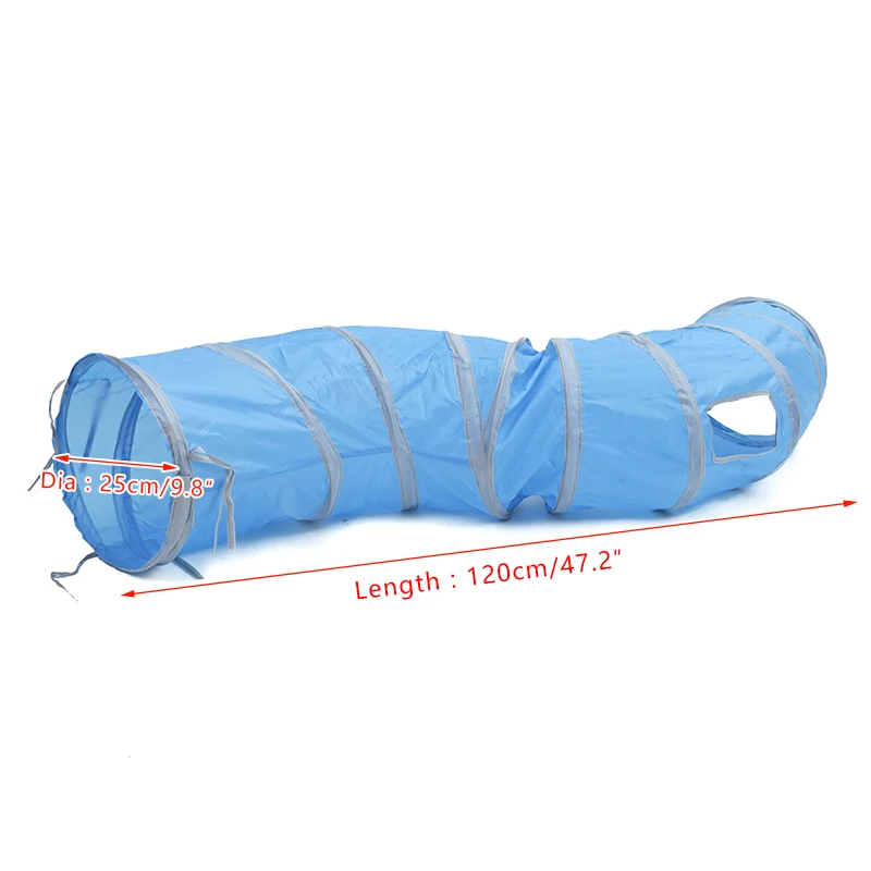 &quotS&quot Забавные Pet туннель Cat играть коричневый складной 1 отверстия Tunnel Котенок