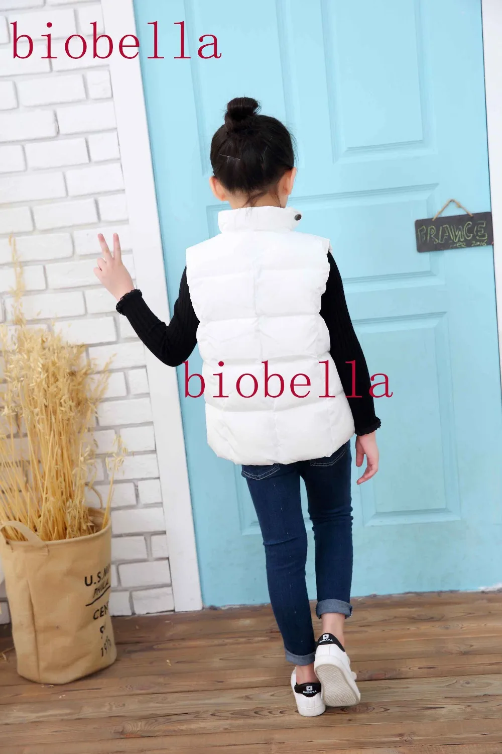 Biobella/Детские теплые модные зимние и весенние пальто для мальчиков и девочек; Осенняя верхняя одежда; зимний жилет для мальчиков и девочек; одежда для маленьких детей