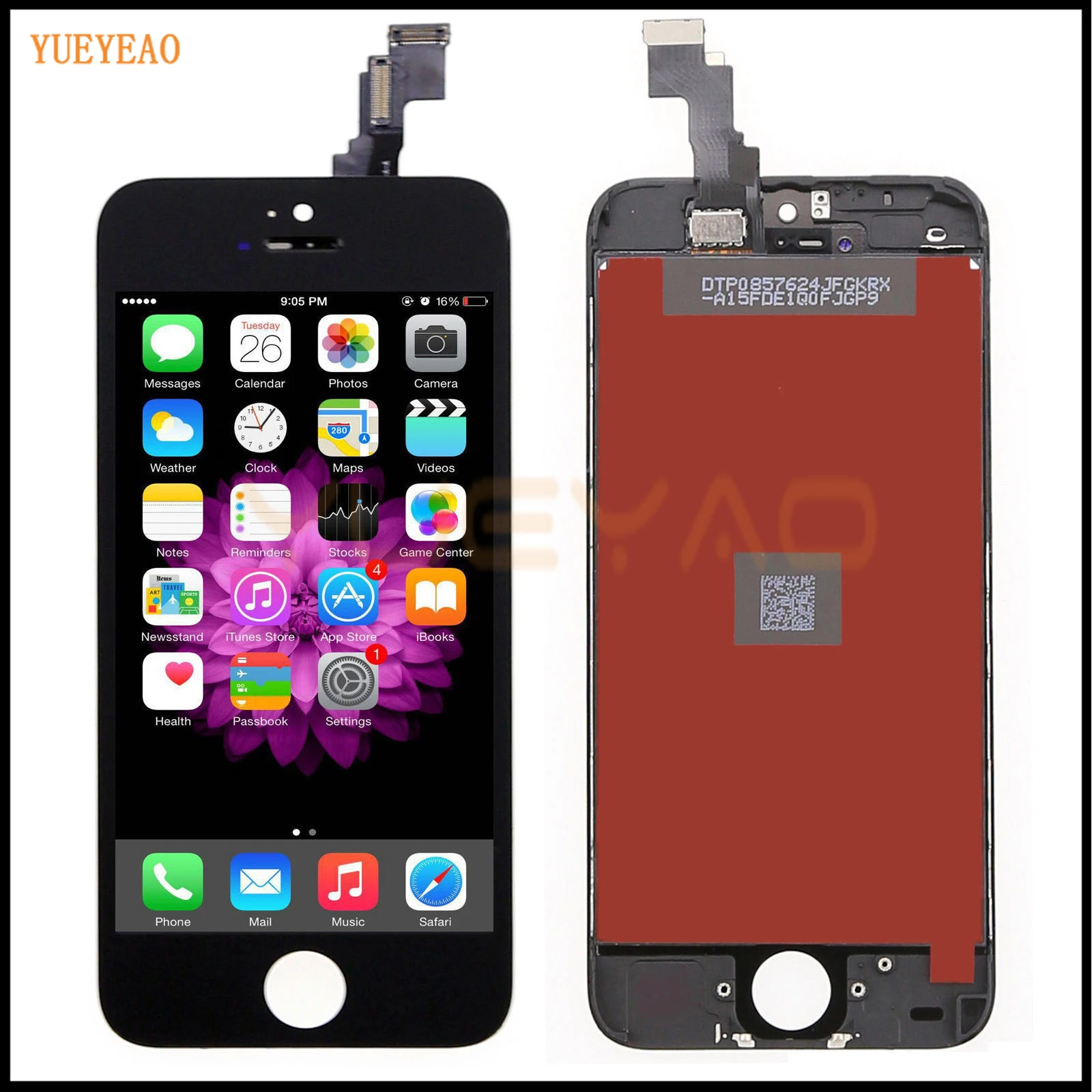 Yueyao класс AAA ЖК-дисплей для iPhone 5 5S 5C сенсорный экран с дигитайзером сборка Замена +