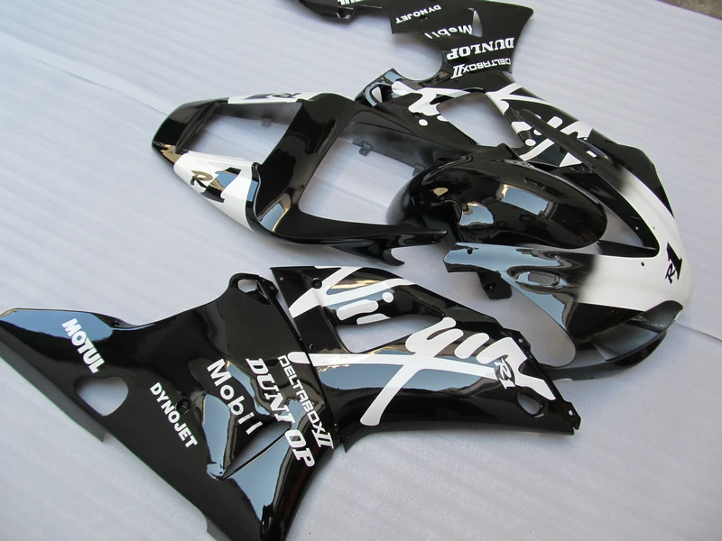 New hot moto parts Fairing kit for Yamaha YZF R1 98 99 classical white black fairings set YZFR1 1998 1999 DC09 | Автомобили и