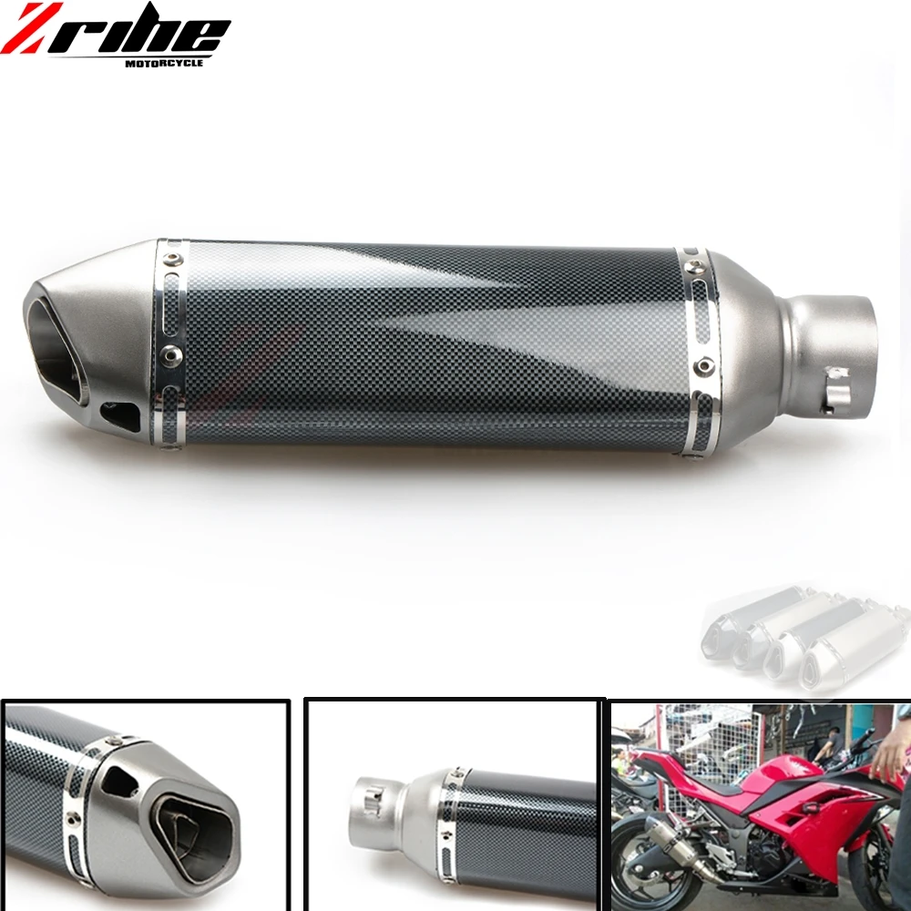 Универсальный глушитель для мотоцикла 51 мм на входе выхлопная труба Honda CB599 CBR900RR