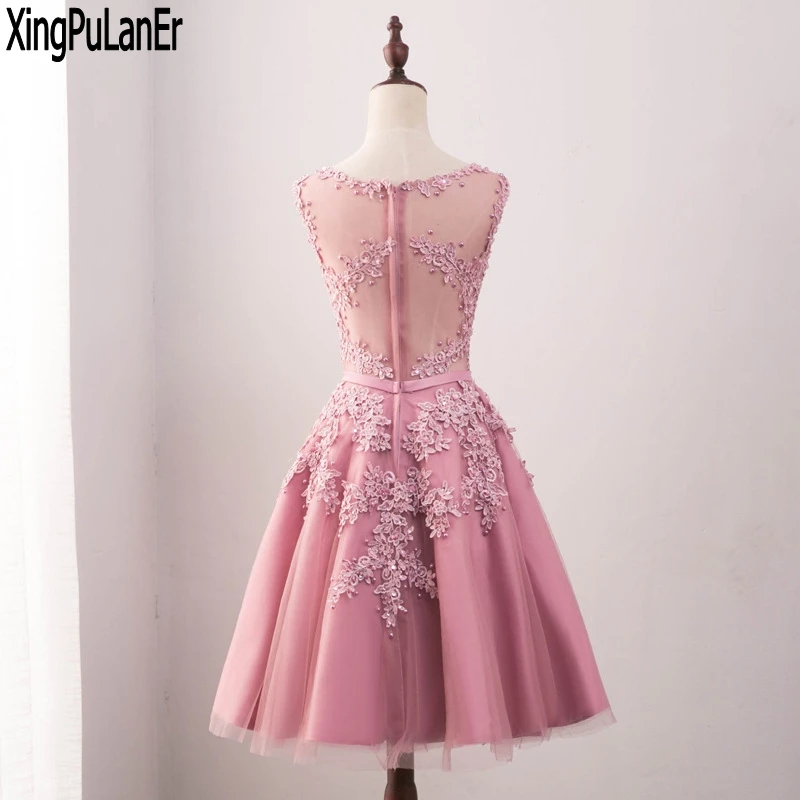Vestido de festa ТРАПЕЦИЕВИДНОЕ платье без рукавов с круглым вырезом и кружевной