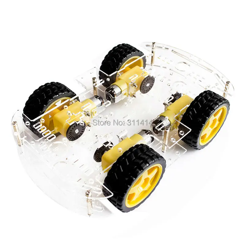Робот-автомобиль 4WD с датчиком скорости 1 комплект | Игрушки и хобби