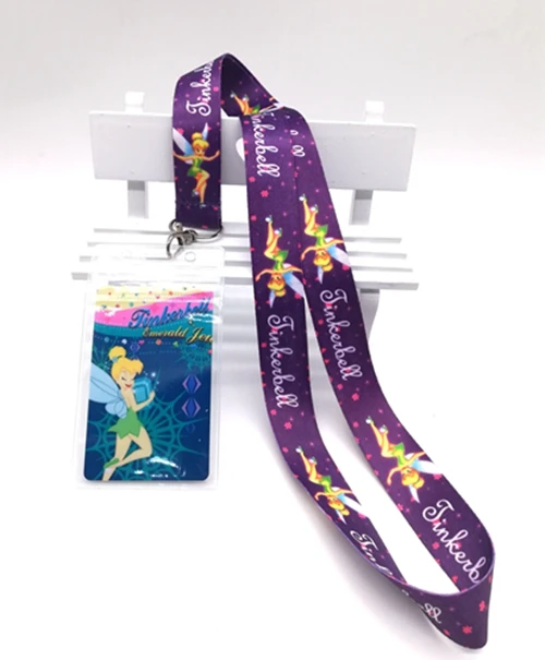 1 шт. держатель для карт с рисунком Тинкера колокольчик автобус ID веревка цепочка