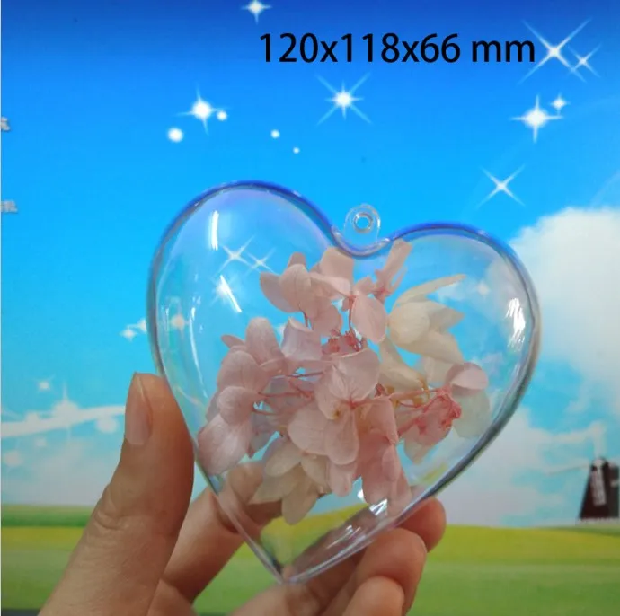 120x118x66mm 40-160 мм PS пластиковый шар Рождественское украшение дерево орнамент прозрачная подвесная шар Свадебная вечеринка украшение окно дисплей - Цвет: 120x118x66mm