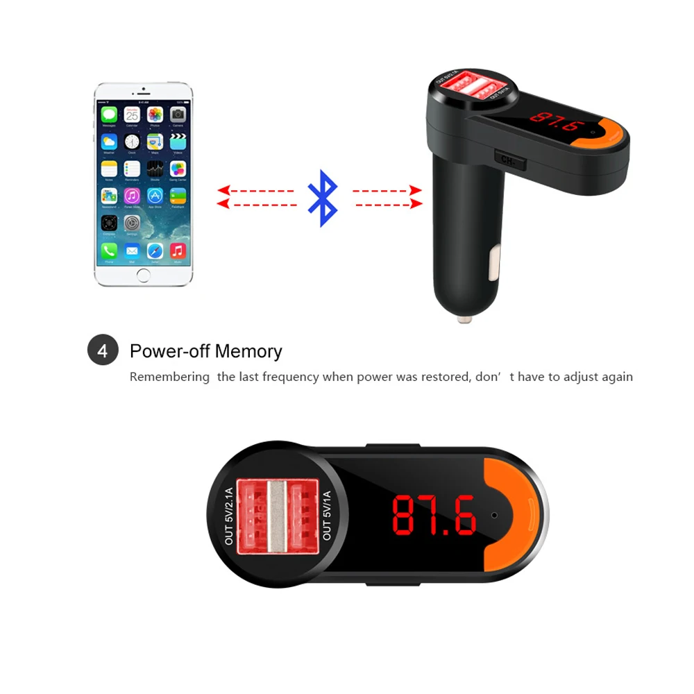 YASOKRO мини FM модулятор передатчик автомобильного аудио MP3 плеер Поддержка U диска