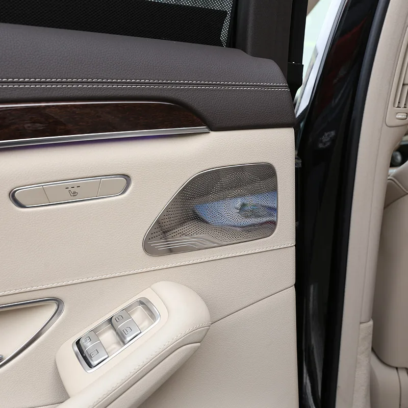 4 шт. хромированные для Mercedes Benz W222 S Class S300 S320 S350 S400 2014-2018 Автомобильная крышка