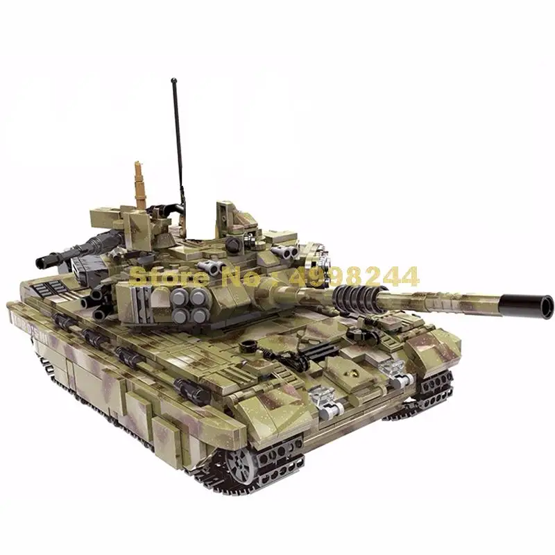 1386 Шт Военный танк скорпиона тигра строительный блок 5 кирпичей игрушка|Блочные