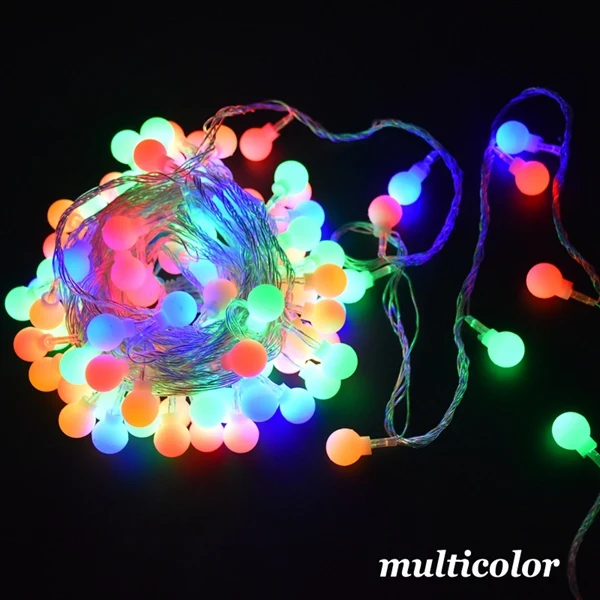 Multicolor 6 м-50 м Глобус струнные огни Звездная Фея огни с 8 режимами шаровой указатель гирлянды для спальни, сада, свадебные украшения - Испускаемый цвет: Multicolor