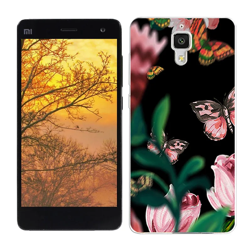22 Мягкий силиконовый чехол для Xiaomi mi 4 чехол Обложка для Xiaomi mi 4 принципиально бобы цветной термопластический защитный чехол для телефона крепление для спортивной камеры Xiao mi M4 Coque - Цвет: 22