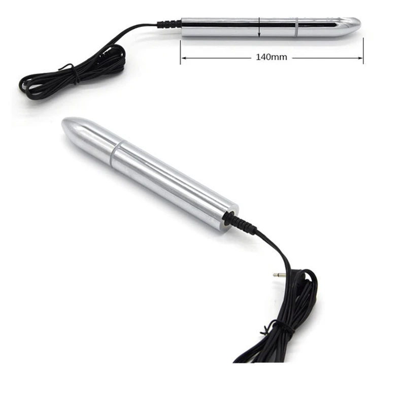 Игрушка для оргазма с гладкой поверхностью электрическим током и анальной