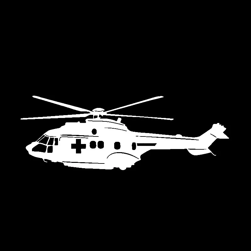 QYPF 16 7 см * 5 8 необычная наклейка на машину вертолета при первой помощи виниловая