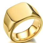 Мужское кольцо на палец в стиле панк золотого и серебряного цвета, мужское ювелирное изделие, роскошные незакрепленные мужские кольца, матовые кольца, бижутерия