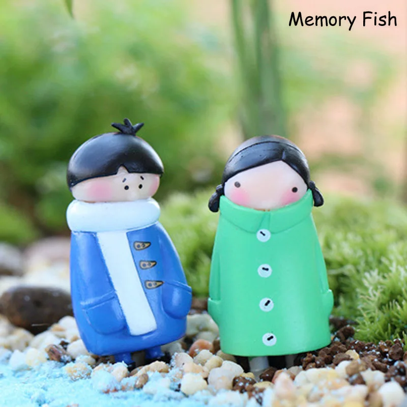 Мультфильм милые куклы мальчиков девочек микро Сад Украшения/сочный Декор