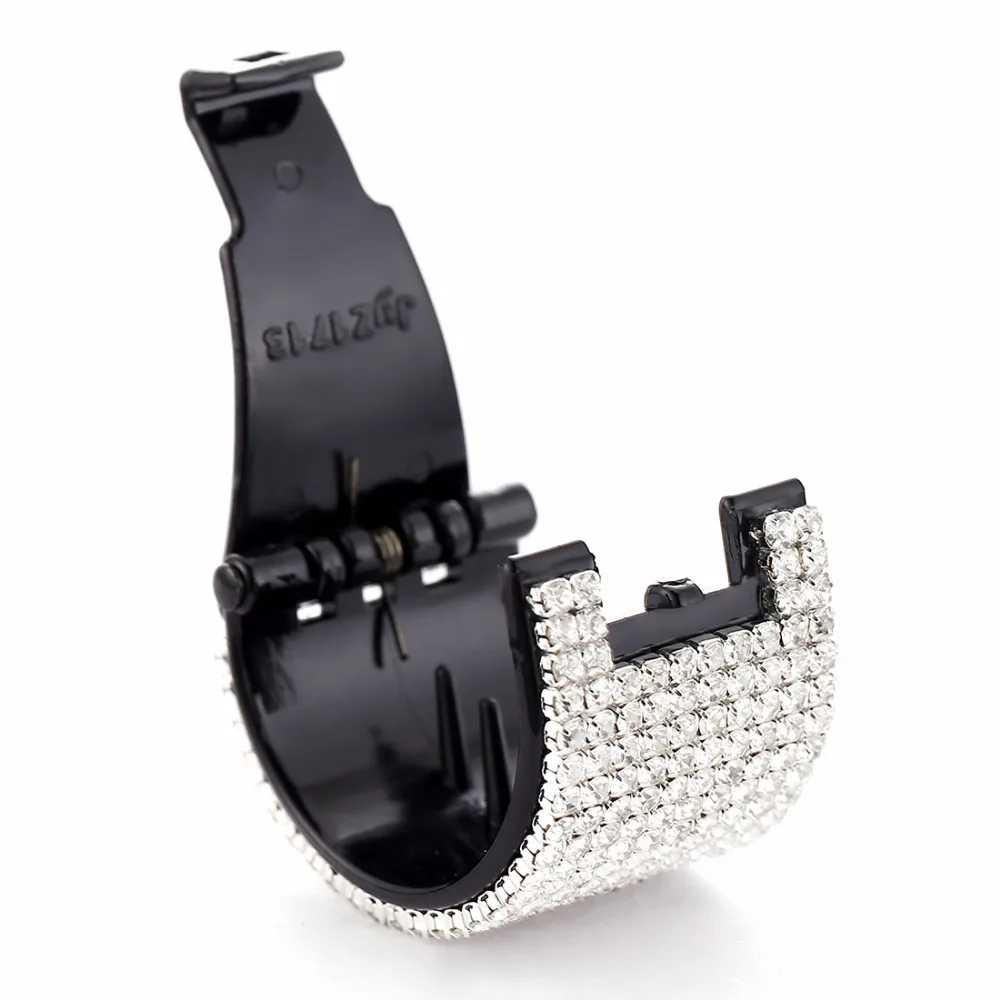 Женские круглые заколки для волос длинные густые с кристаллами HC322